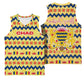 Chad Christmas Basketball Jersey National Coat of Arms, and Festive Motif - African Pride