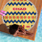 Chad Christmas Beach Blanket National Coat of Arms, and Festive Motif - African Pride