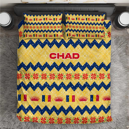 Chad Christmas Bedding Set National Coat of Arms, and Festive Motif - African Pride