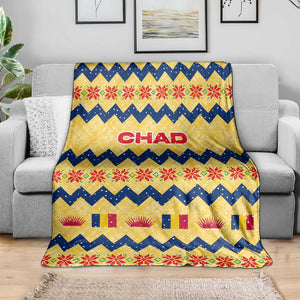 Chad Christmas Blanket National Coat of Arms, and Festive Motif - African Pride