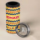 Chad Christmas 4 in 1 Can Cooler Tumbler National Coat of Arms, and Festive Motif - African Pride