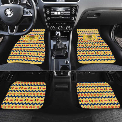 Chad Christmas Car Mats National Coat of Arms, and Festive Motif - African Pride