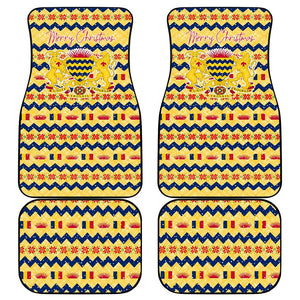 Chad Christmas Car Mats National Coat of Arms, and Festive Motif - African Pride