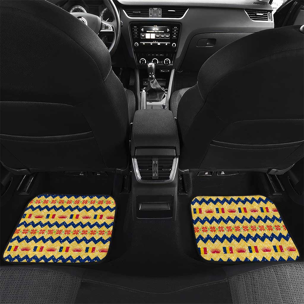 Chad Christmas Car Mats National Coat of Arms, and Festive Motif - African Pride
