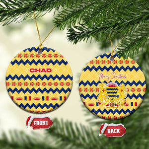 Chad Christmas Ceramic Ornament National Coat of Arms, and Festive Motif - African Pride