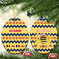 Chad Christmas Ceramic Ornament National Coat of Arms, and Festive Motif - African Pride