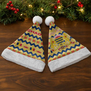 Chad Christmas Santa Hat National Coat of Arms, and Festive Motif - African Pride