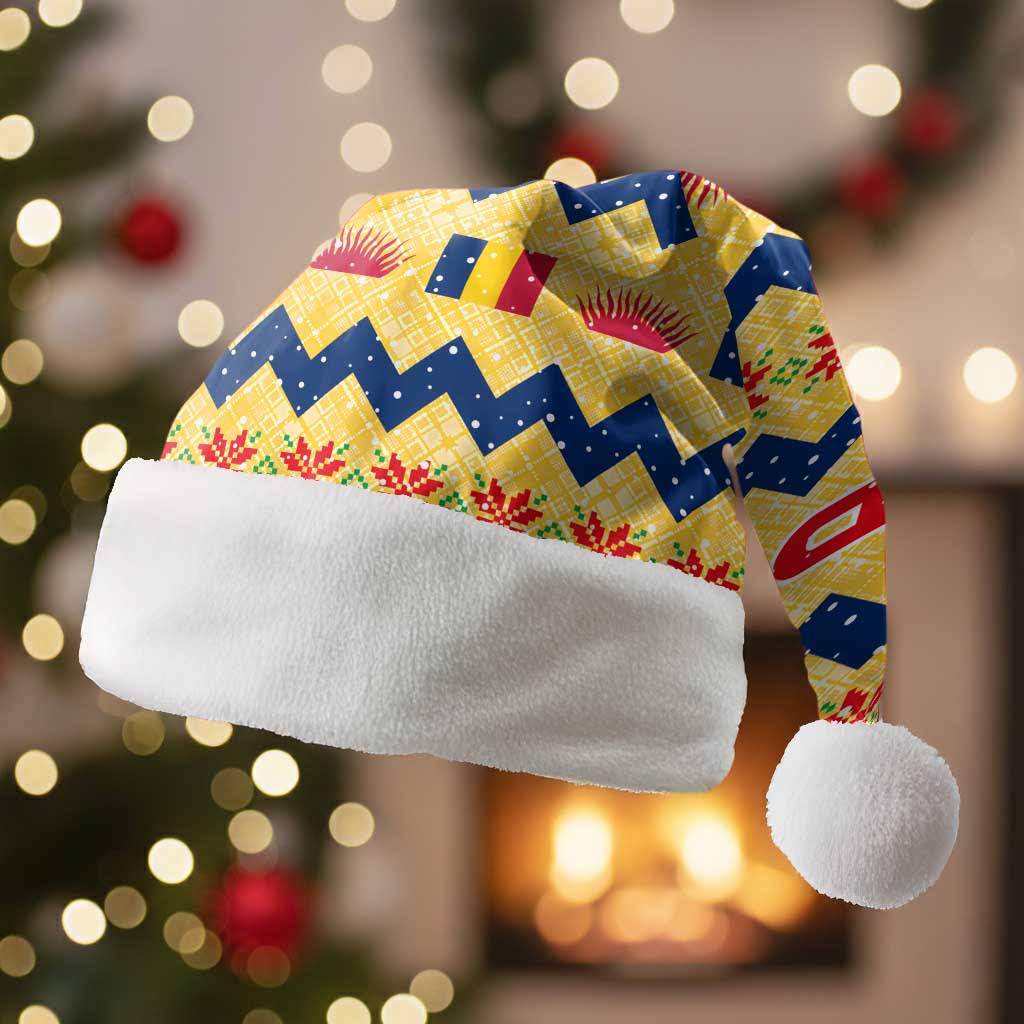 Chad Christmas Santa Hat National Coat of Arms, and Festive Motif - African Pride
