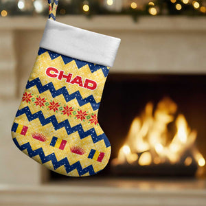 Chad Christmas Stocking National Coat of Arms, and Festive Motif - African Pride