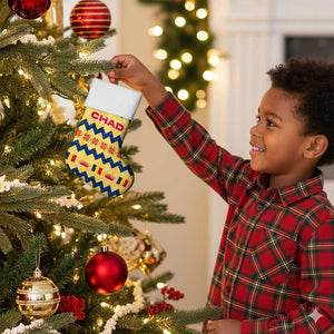 Chad Christmas Stocking National Coat of Arms, and Festive Motif - African Pride