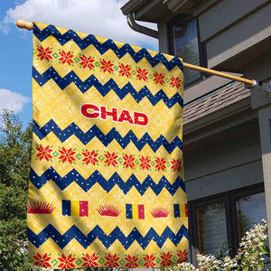 Chad Christmas Garden Flag National Coat of Arms, and Festive Motif - African Pride