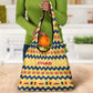 Chad Christmas Grocery Bag National Coat of Arms, and Festive Motif - African Pride
