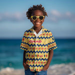 Chad Christmas Kid Hawaiian Shirt National Coat of Arms, and Festive Motif - African Pride
