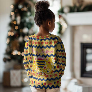 Chad Christmas Kid Ugly Christmas Sweater National Coat of Arms, and Festive Motif - African Pride