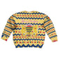 Chad Christmas Kid Ugly Christmas Sweater National Coat of Arms, and Festive Motif - African Pride