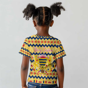 Chad Christmas Kid T shirt National Coat of Arms, and Festive Motif - African Pride