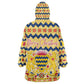 Chad Christmas Kid Wearable Blanket Hoodie National Coat of Arms, and Festive Motif - African Pride