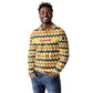 Chad Christmas Long Sleeve Polo Shirt National Coat of Arms, and Festive Motif - African Pride