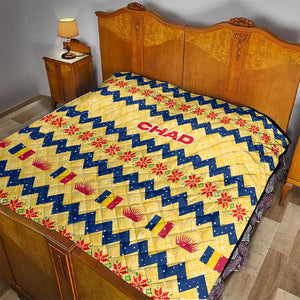 Chad Christmas Quilt National Coat of Arms, and Festive Motif - African Pride