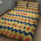 Chad Christmas Quilt Bed Set National Coat of Arms, and Festive Motif - African Pride