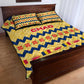 Chad Christmas Quilt Bed Set National Coat of Arms, and Festive Motif - African Pride