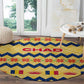 Chad Christmas Round Carpet National Coat of Arms, and Festive Motif - African Pride