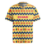 Chad Christmas Rugby Jersey National Coat of Arms, and Festive Motif - African Pride