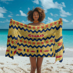 Chad Christmas Sarong National Coat of Arms, and Festive Motif - African Pride