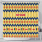 Chad Christmas Shower Curtain National Coat of Arms, and Festive Motif - African Pride