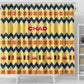 Chad Christmas Shower Curtain National Coat of Arms, and Festive Motif - African Pride