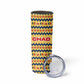 Chad Christmas Skinny Tumbler National Coat of Arms, and Festive Motif - African Pride