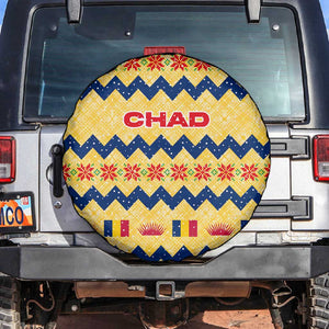 Chad Christmas Spare Tire Cover National Coat of Arms, and Festive Motif - African Pride