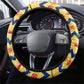 Chad Christmas Steering Wheel Cover National Coat of Arms, and Festive Motif - African Pride
