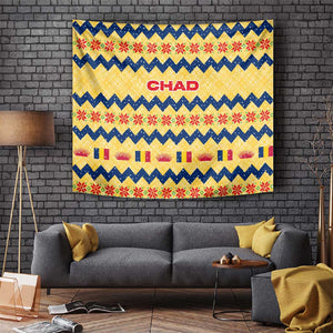 Chad Christmas Tapestry National Coat of Arms, and Festive Motif - African Pride