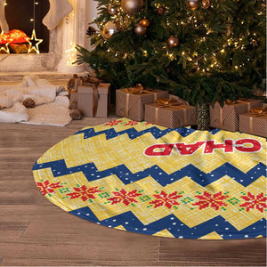 Chad Christmas Tree Skirt National Coat of Arms, and Festive Motif - African Pride