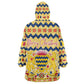 Chad Christmas Wearable Blanket Hoodie National Coat of Arms, and Festive Motif - African Pride
