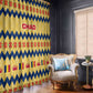 Chad Christmas Window Curtain National Coat of Arms, and Festive Motif - African Pride