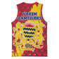 Chad Christmas Basketball Jersey National Coat of Arms and Snowflake Accents - African Pride