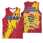 Chad Christmas Basketball Jersey National Coat of Arms and Snowflake Accents - African Pride