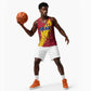 Chad Christmas Basketball Jersey National Coat of Arms and Snowflake Accents - African Pride