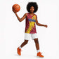 Chad Christmas Basketball Jersey National Coat of Arms and Snowflake Accents - African Pride