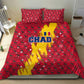 Chad Christmas Bedding Set National Coat of Arms and Snowflake Accents - African Pride