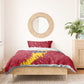 Chad Christmas Bedding Set National Coat of Arms and Snowflake Accents - African Pride