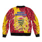 Chad Christmas Bomber Jacket National Coat of Arms and Snowflake Accents - African Pride