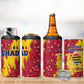 Chad Christmas 4 in 1 Can Cooler Tumbler National Coat of Arms and Snowflake Accents - African Pride