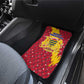 Chad Christmas Car Mats National Coat of Arms and Snowflake Accents - African Pride
