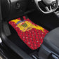 Chad Christmas Car Mats National Coat of Arms and Snowflake Accents - African Pride