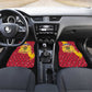 Chad Christmas Car Mats National Coat of Arms and Snowflake Accents - African Pride
