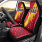 Chad Christmas Car Seat Cover National Coat of Arms and Snowflake Accents - African Pride