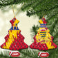 Chad Christmas Ceramic Ornament National Coat of Arms and Snowflake Accents - African Pride
